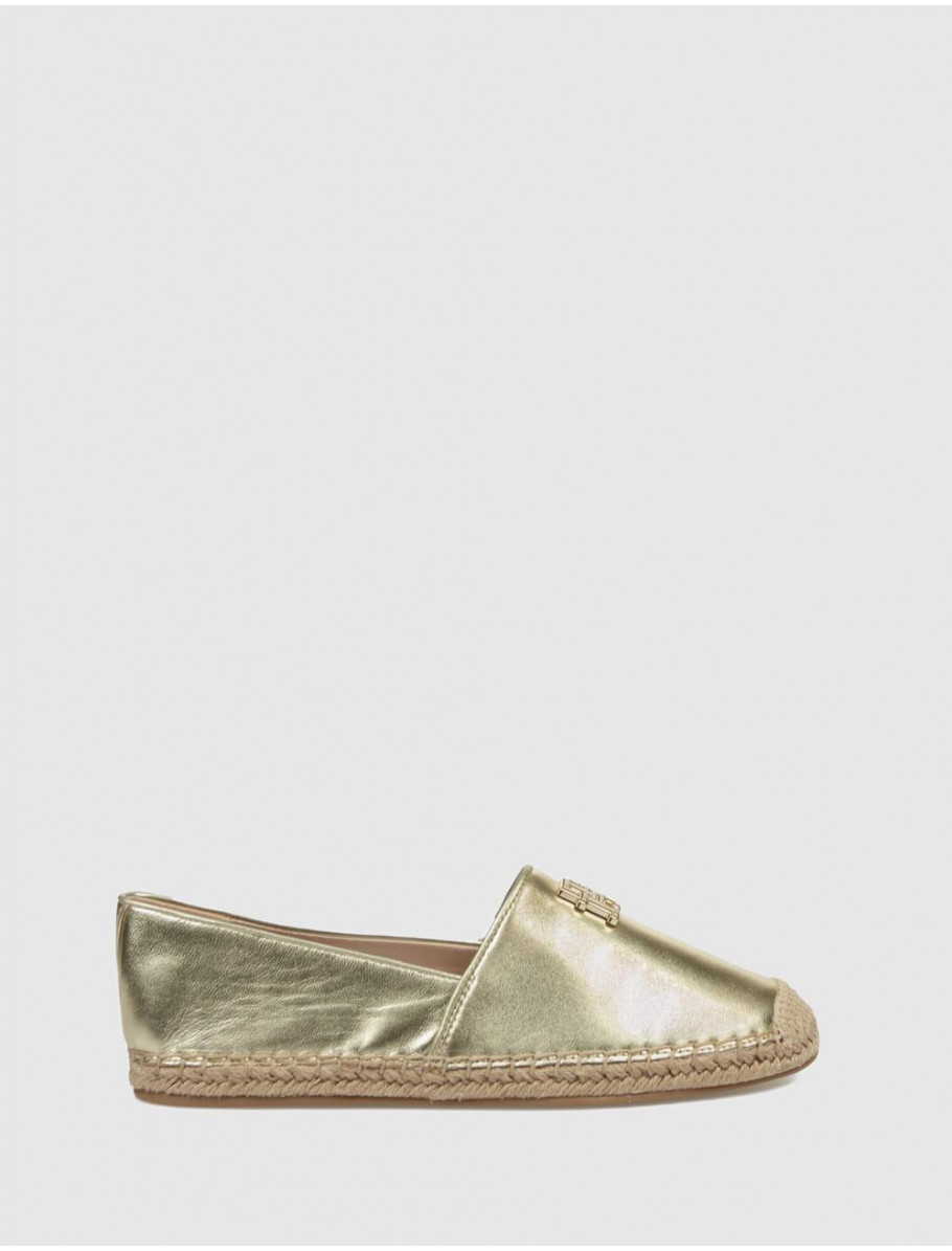 ALPARGATA TOMMY HILFIGER TH LOGO GOLD ESPADRILLE ORO