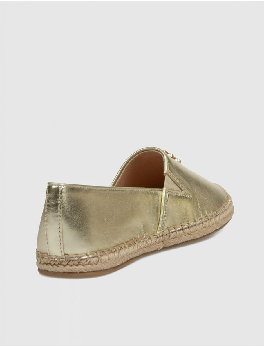 ALPARGATA TOMMY HILFIGER TH LOGO GOLD ESPADRILLE ORO