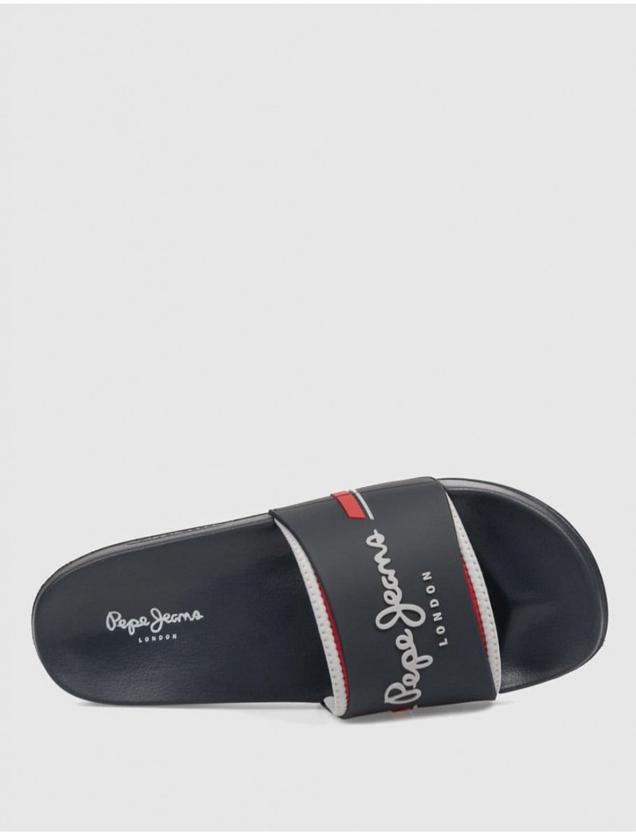 CHANCLA PEPE JEANS SLIDER GLAM MARINO
