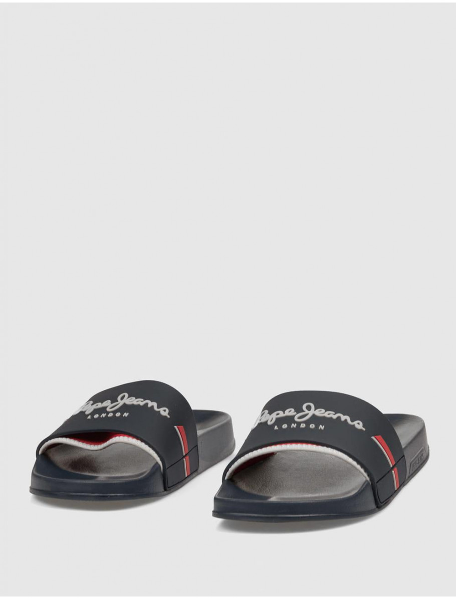 CHANCLA PEPE JEANS SLIDER GLAM MARINO