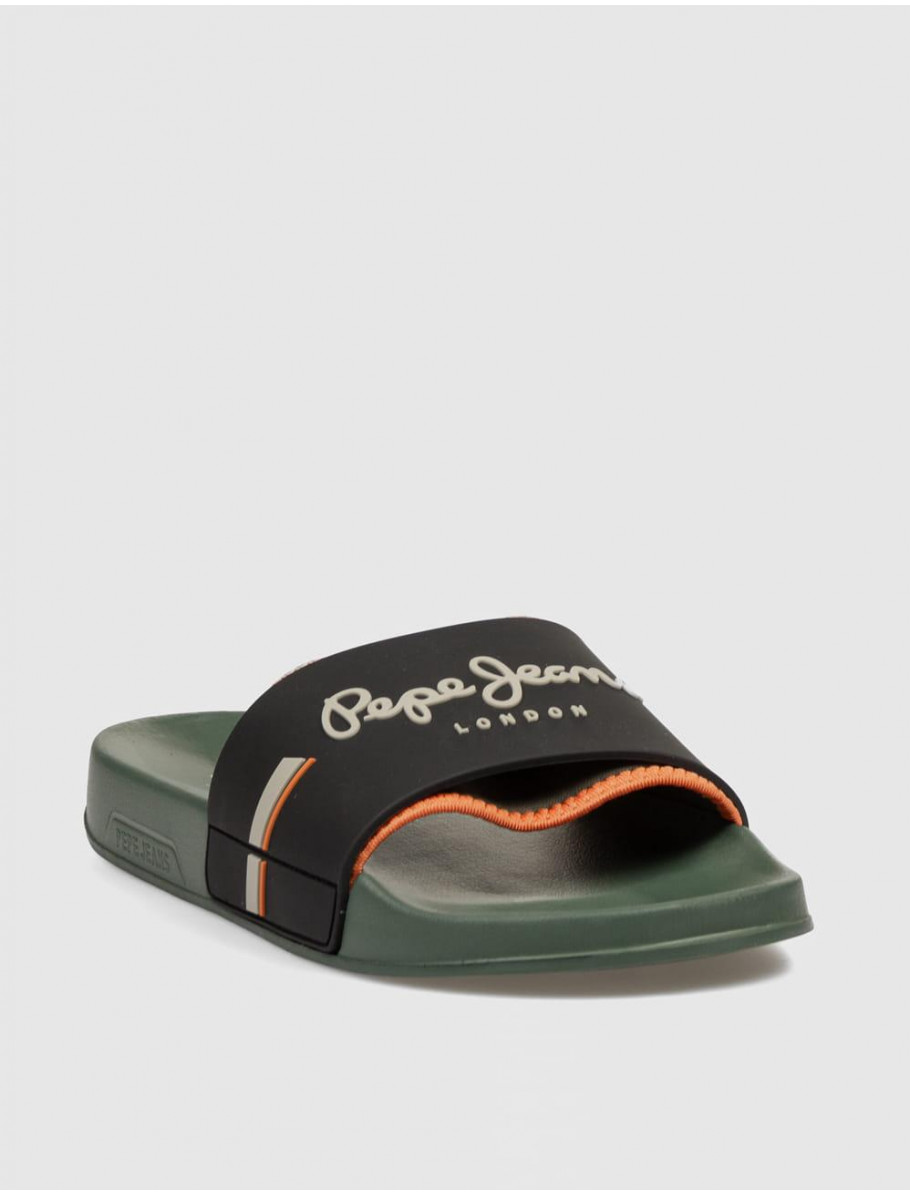 CHANCLA PEPE JEANS SLIDER GLAM VERDE