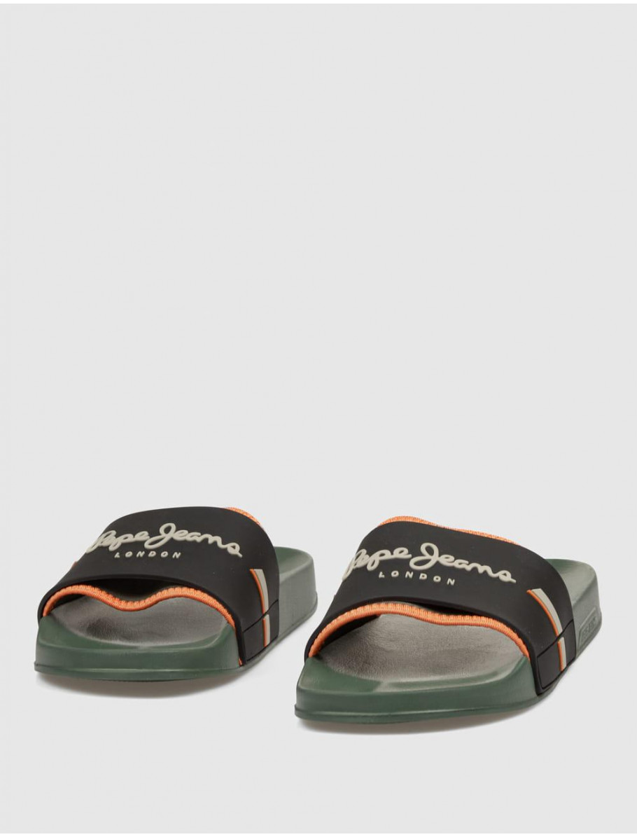 CHANCLA PEPE JEANS SLIDER GLAM VERDE