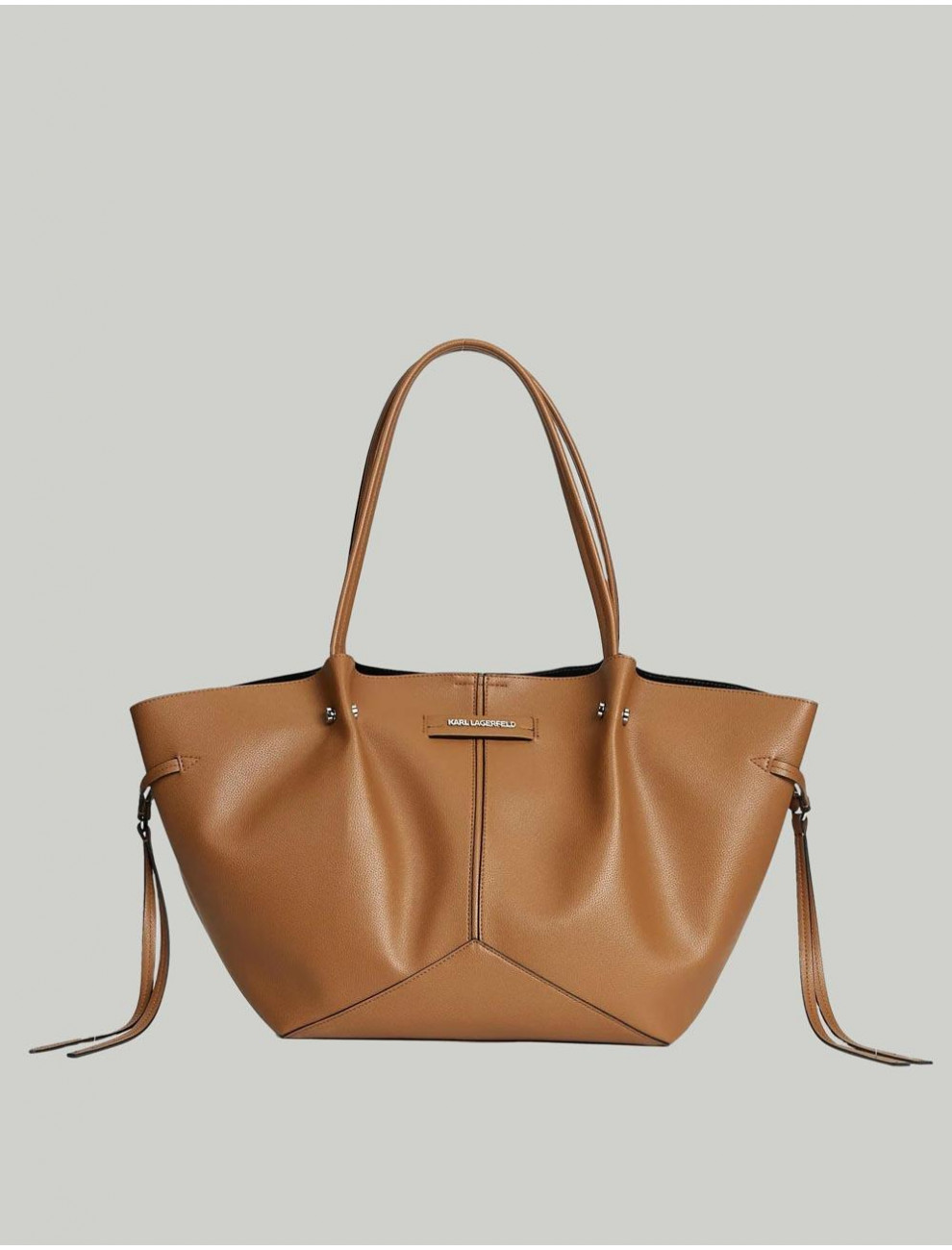 BOLSO KARL LAGERFED K RSG MD SQUARE TOTE PEB EMB CaMEL