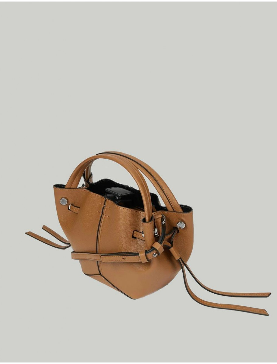BOLSO KARL LAGERFED K RSG MD SQUARE TOTE PEB EMB CaMEL
