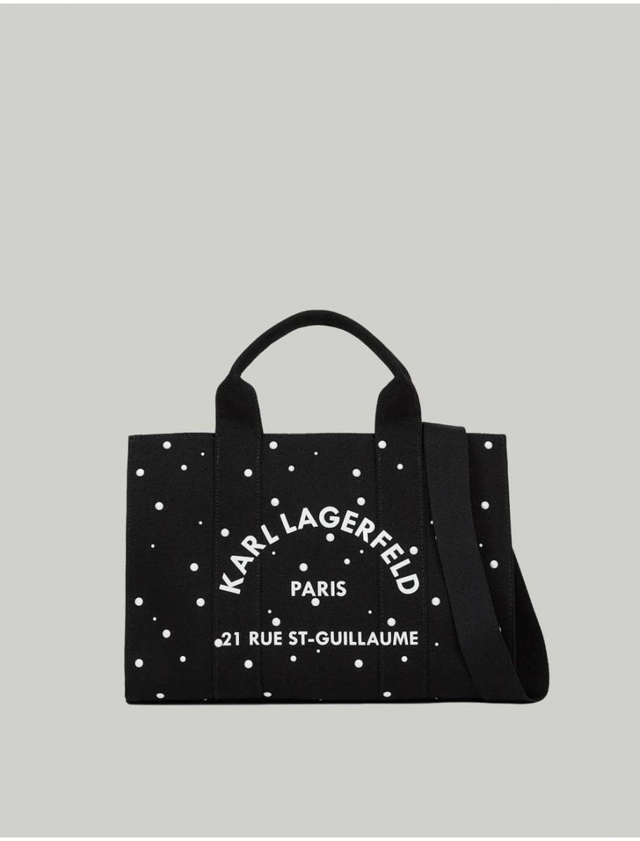 BOLSO KARL LAGERFED K RSG SQUARE PEARLS MD NEGRO