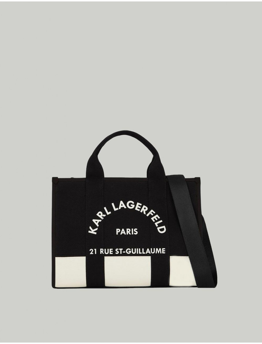 BOLSO KARL LAGERFED K RSG SQUARE MD TOTE NEGRO
