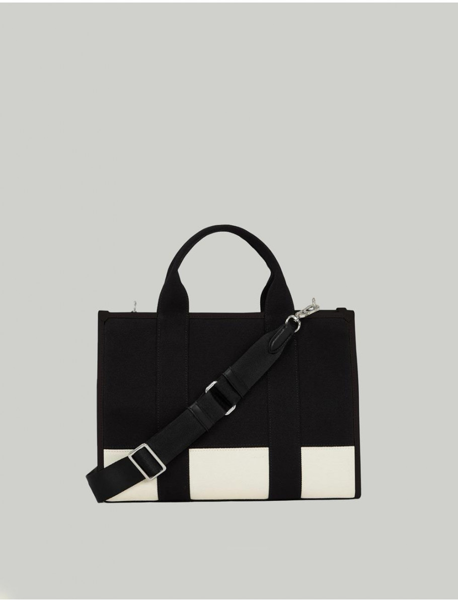BOLSO KARL LAGERFED K RSG SQUARE MD TOTE NEGRO