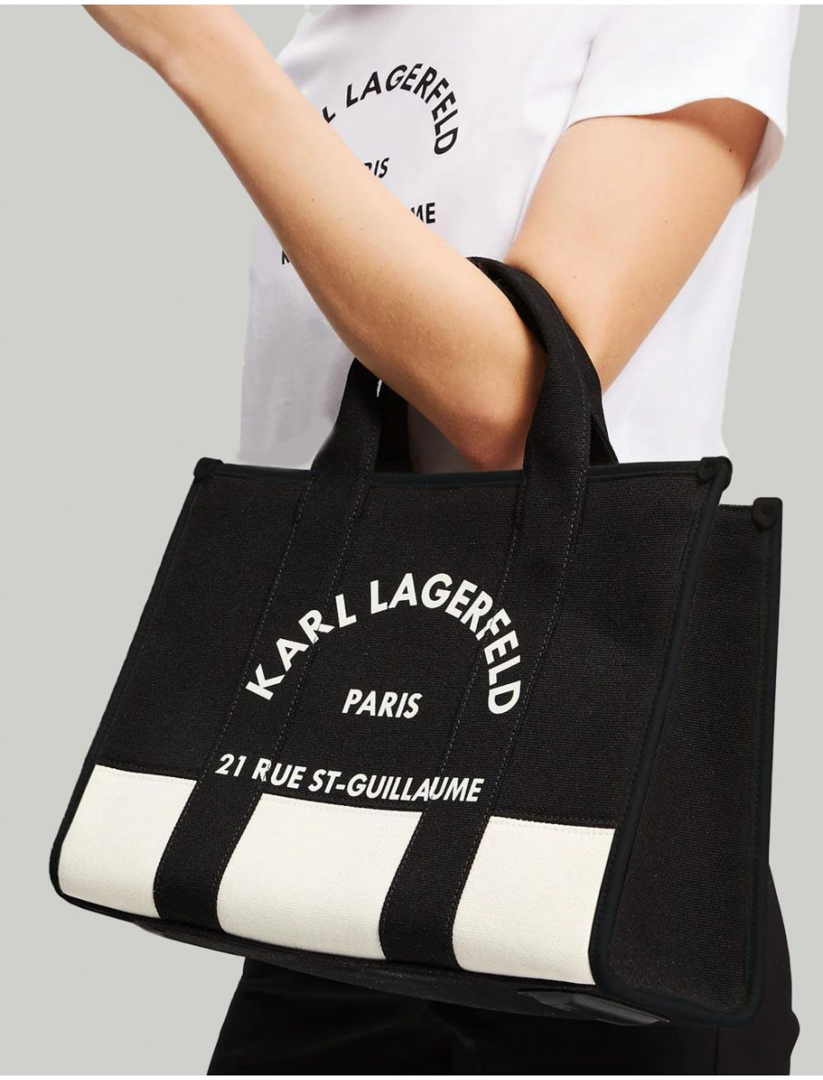 BOLSO KARL LAGERFED K RSG SQUARE MD TOTE NEGRO