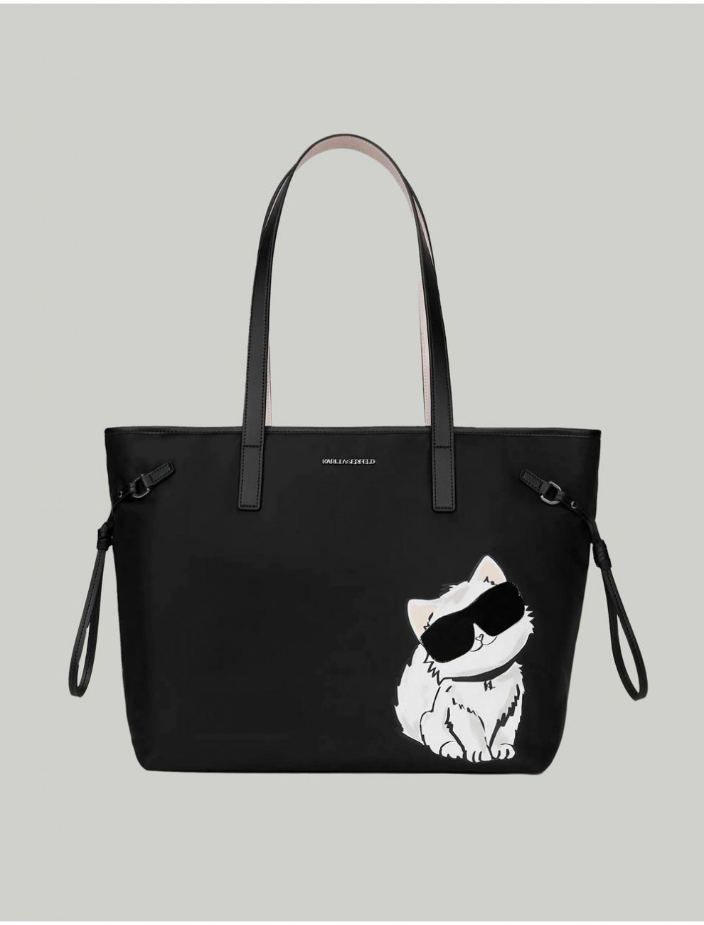 BOLSO KARL LAGERFED IKON BIG CHOUPETTE NYLO NEGRO
