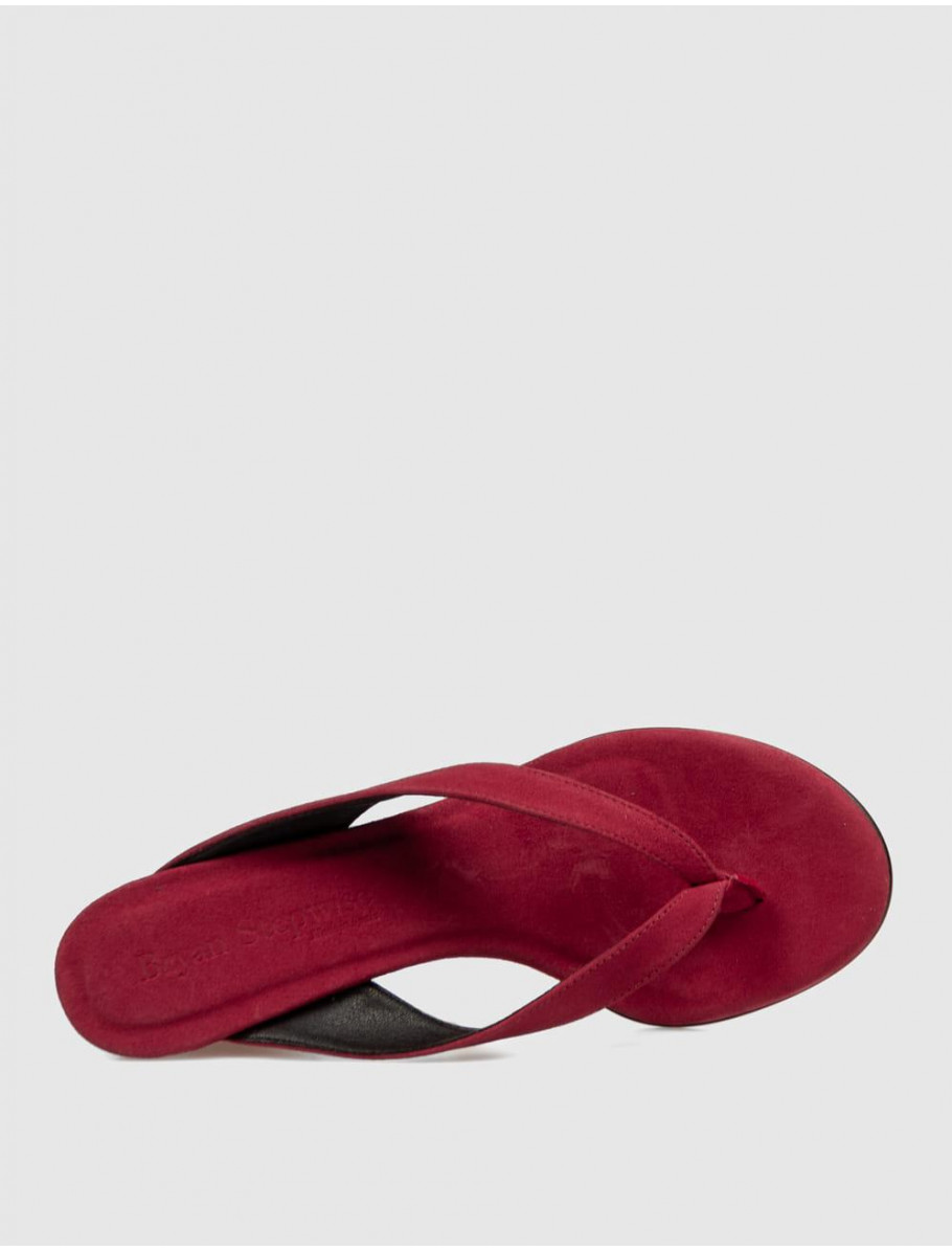 SANDALIA ESCLAVA BRYAN 6400 AGATA ROJO