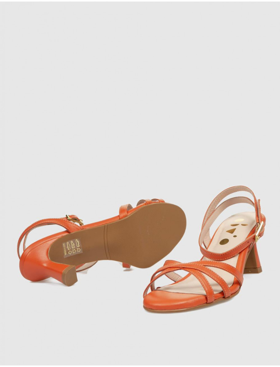 SANDALIA OBVIO SHOES LOMA NARANJA