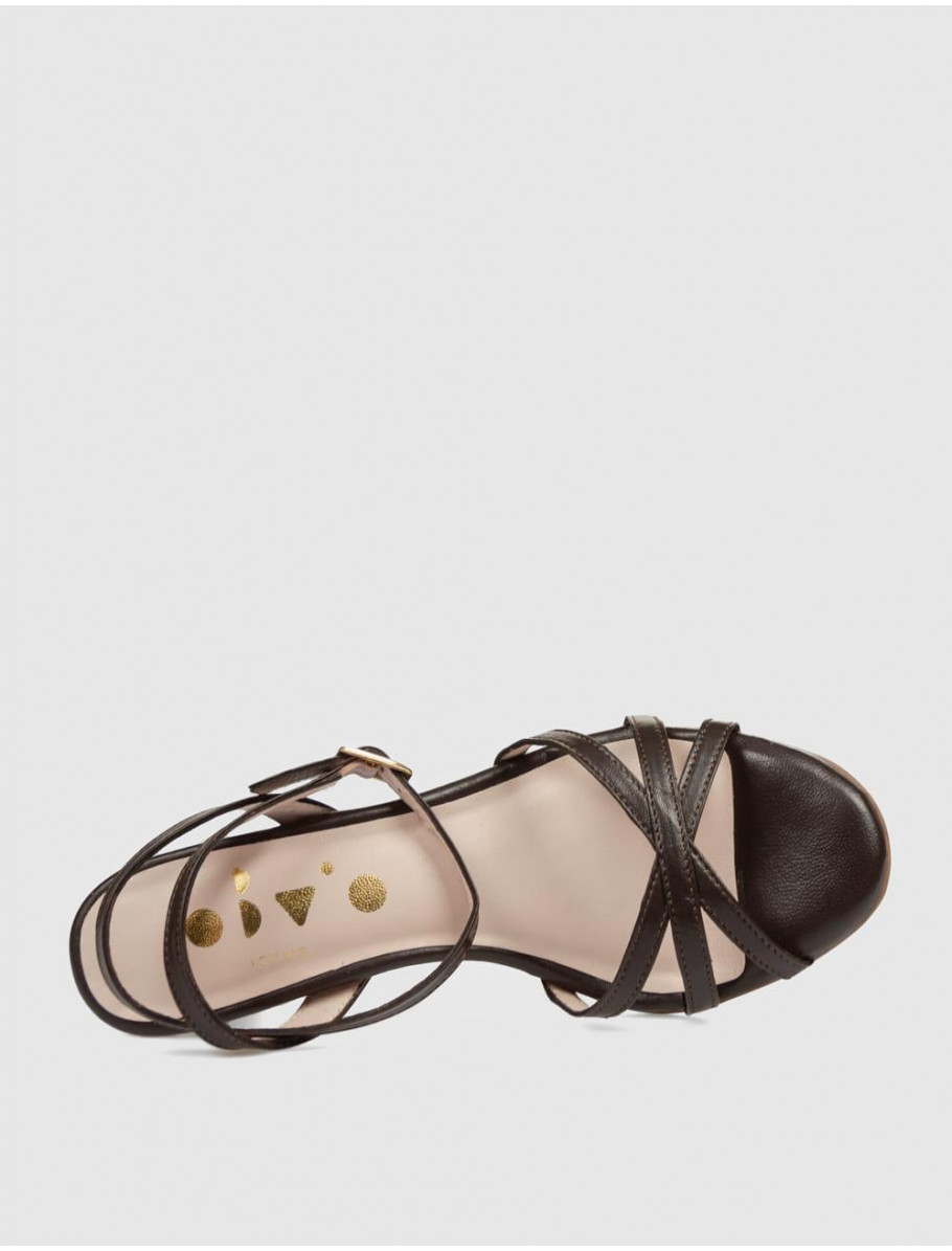 SANDALIA OBVIO SHOES LOMA MARRoN