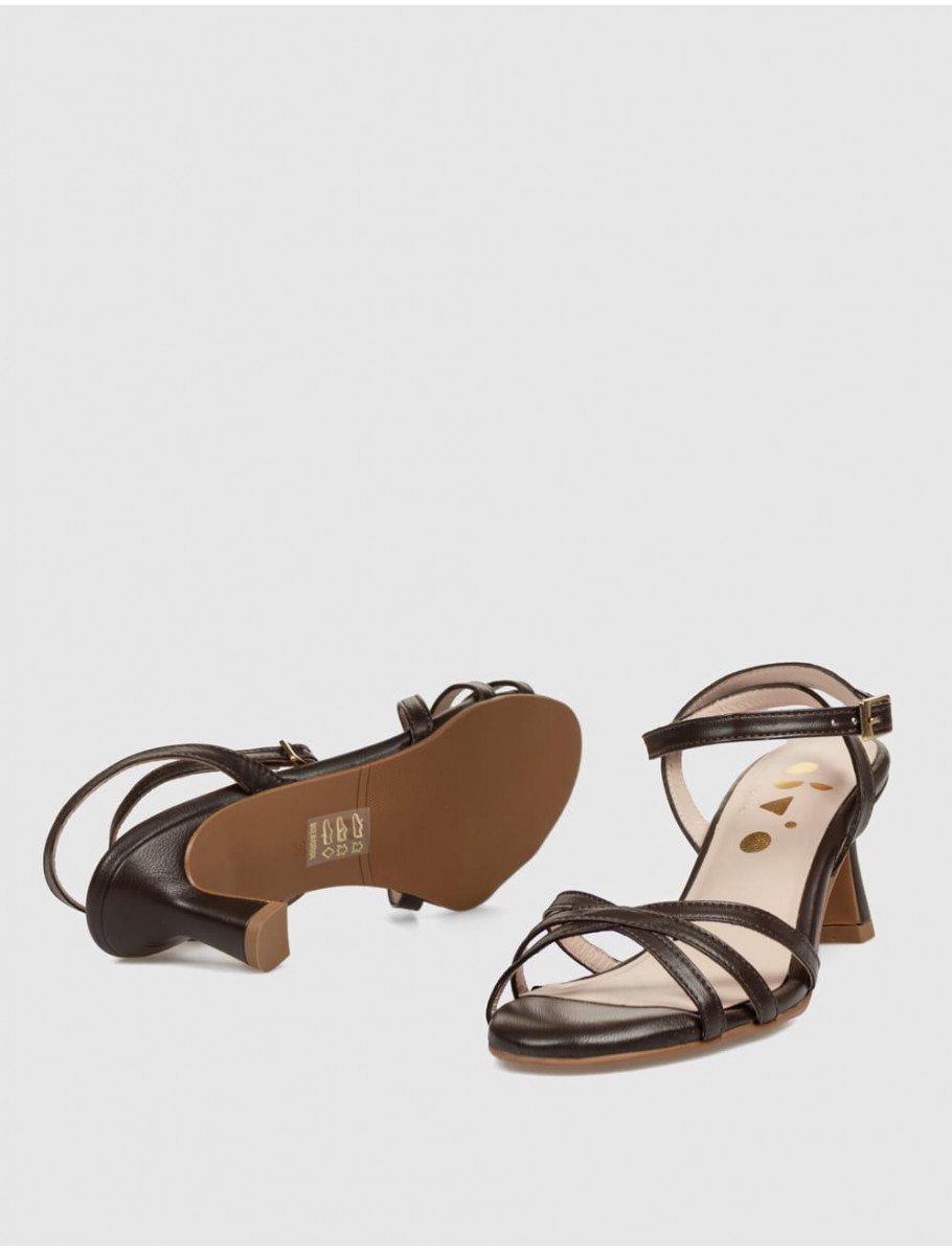 SANDALIA OBVIO SHOES LOMA MARRoN