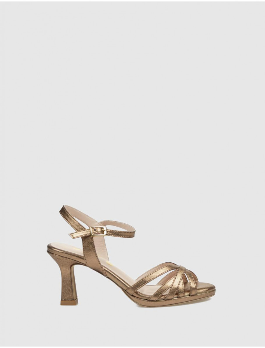 SANDALIA OBVIO SHOES TELLA BRONCE