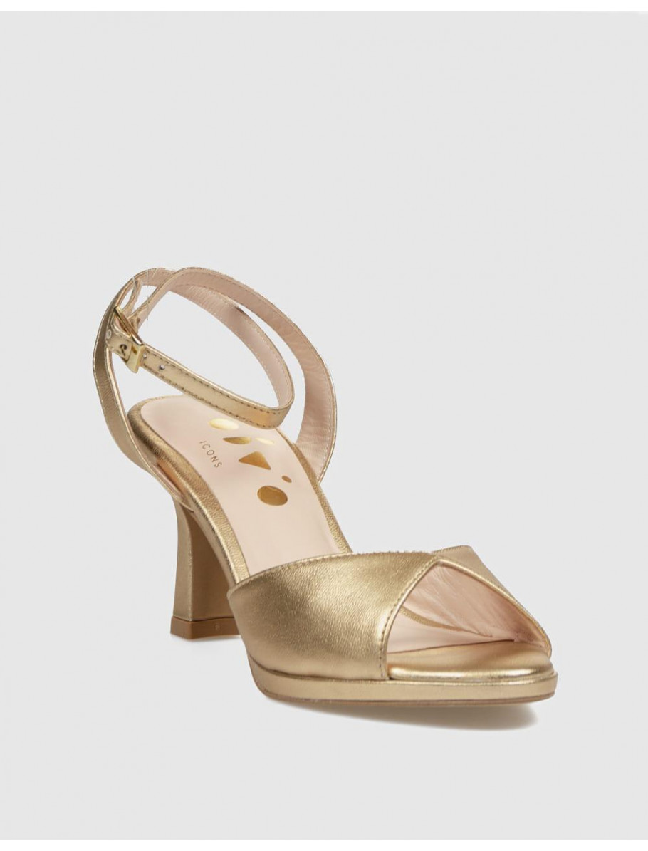 SANDALIA OBVIO SHOES TADER ORO