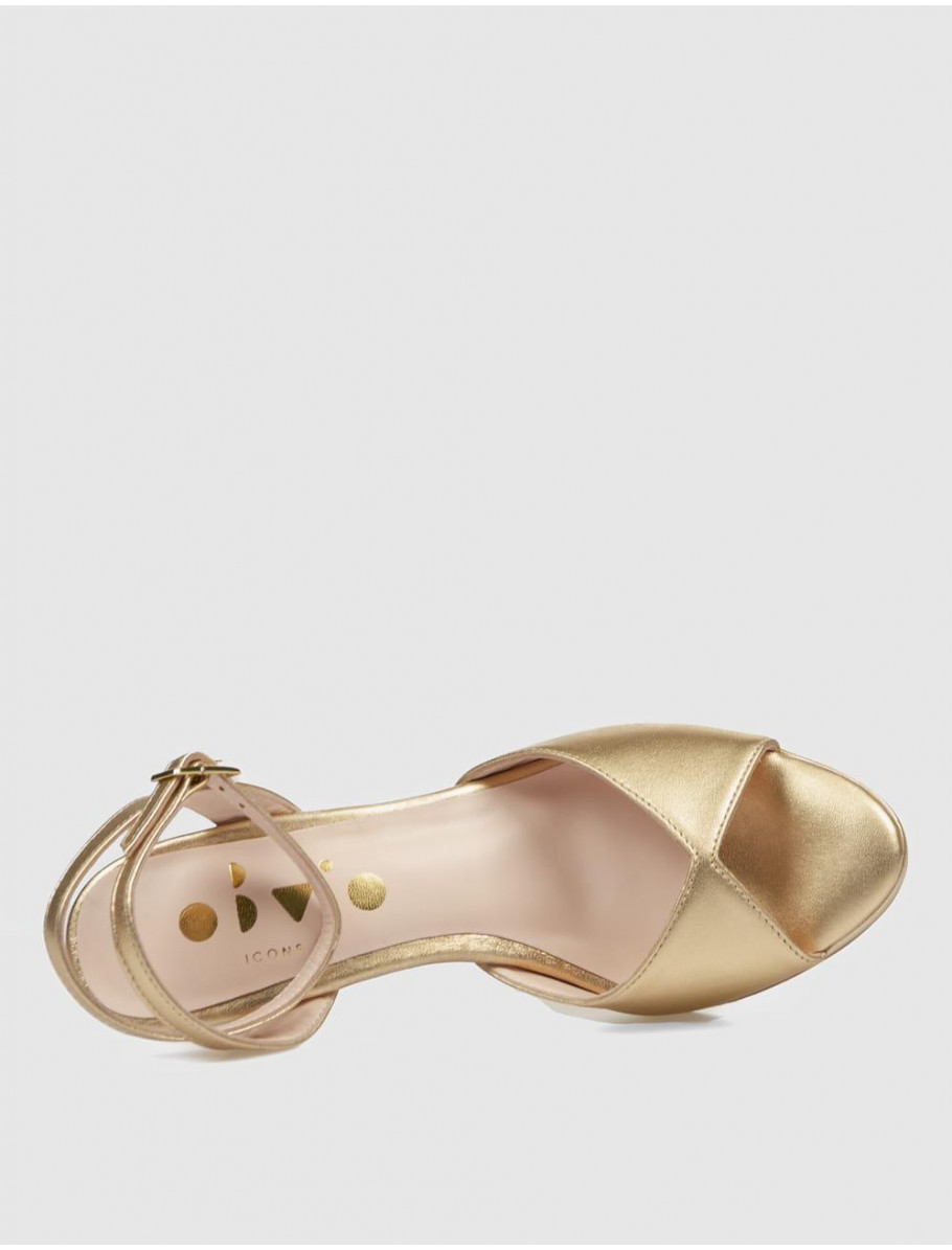 SANDALIA OBVIO SHOES TADER ORO
