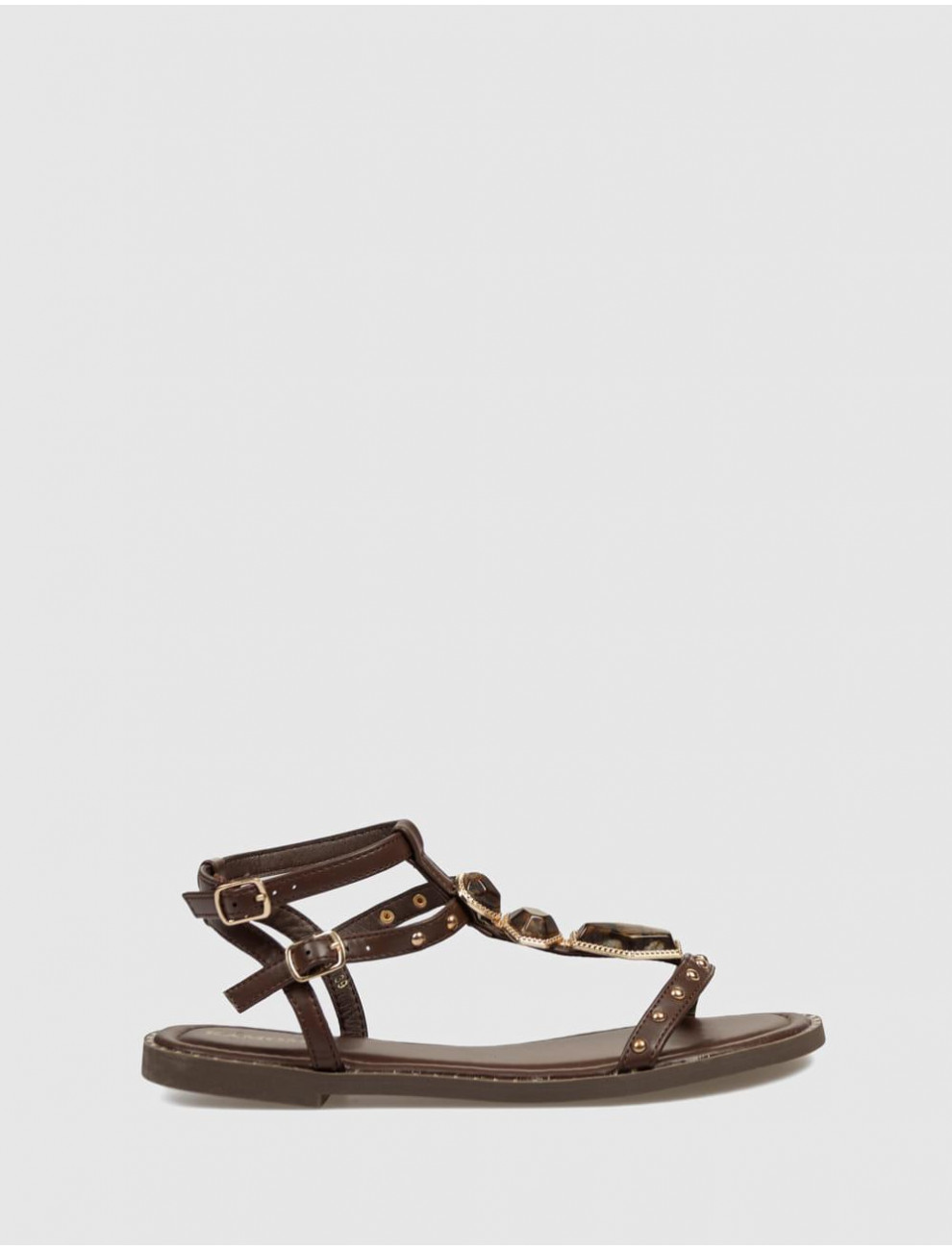 SANDALIA KAMOME TRENDS LISI MARRoN