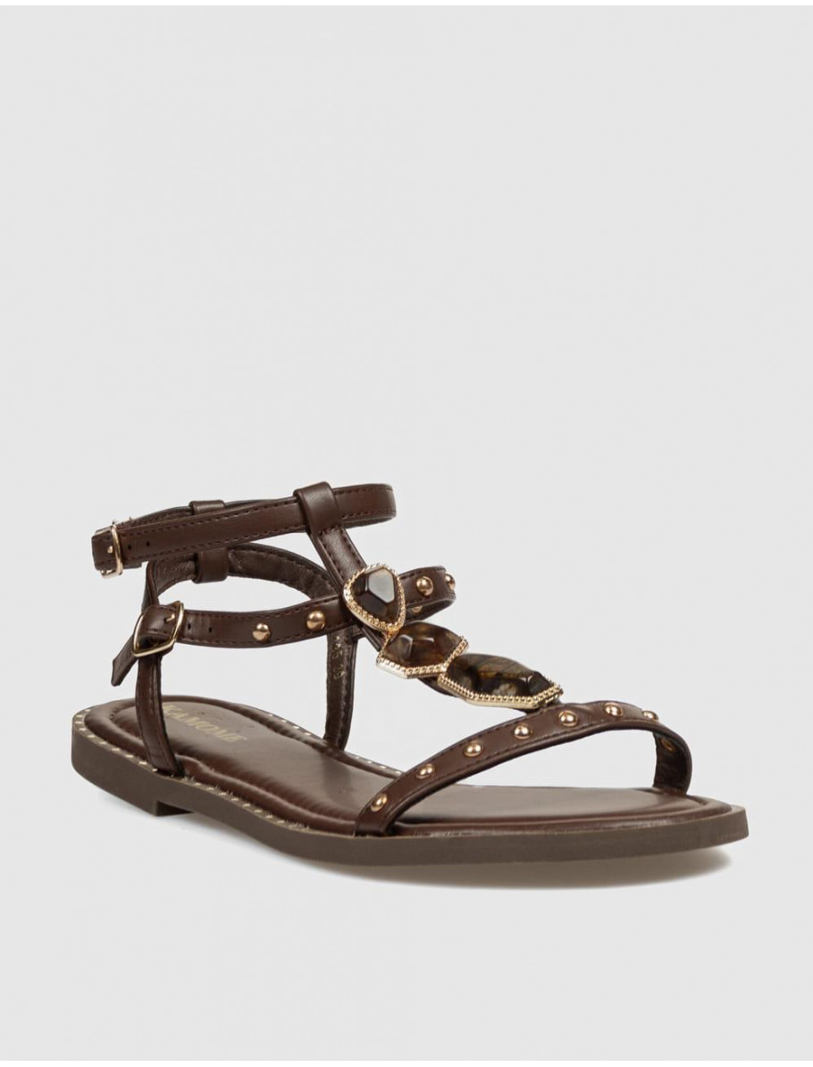 SANDALIA KAMOME TRENDS LISI MARRoN