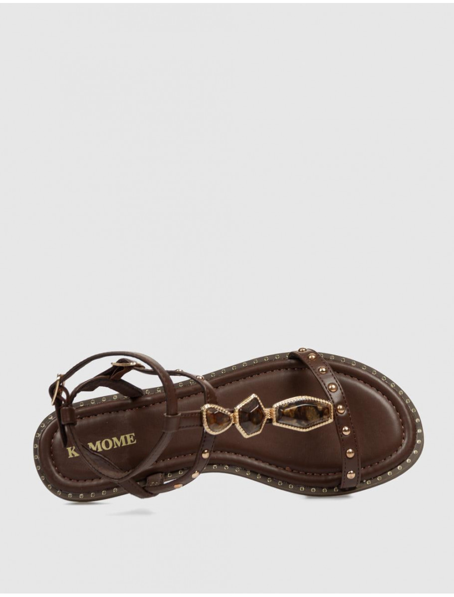 SANDALIA KAMOME TRENDS LISI MARRoN