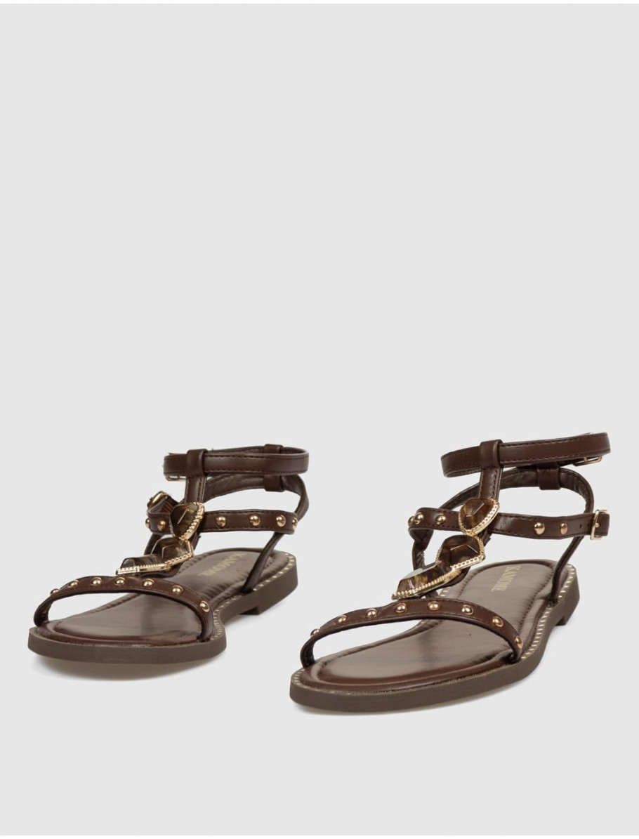 SANDALIA KAMOME TRENDS LISI MARRoN