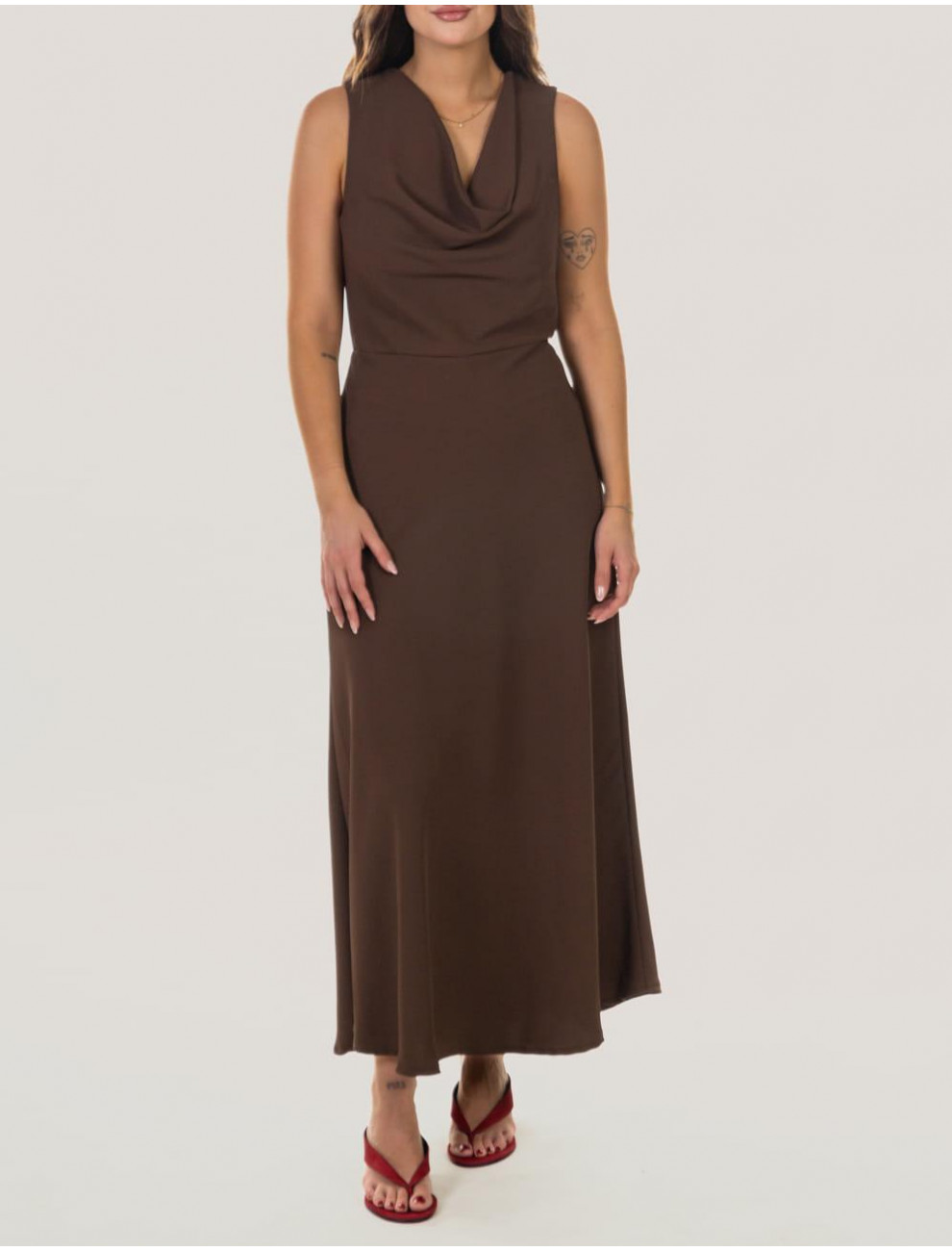 VESTIDO OBVIO THIN MARRoN