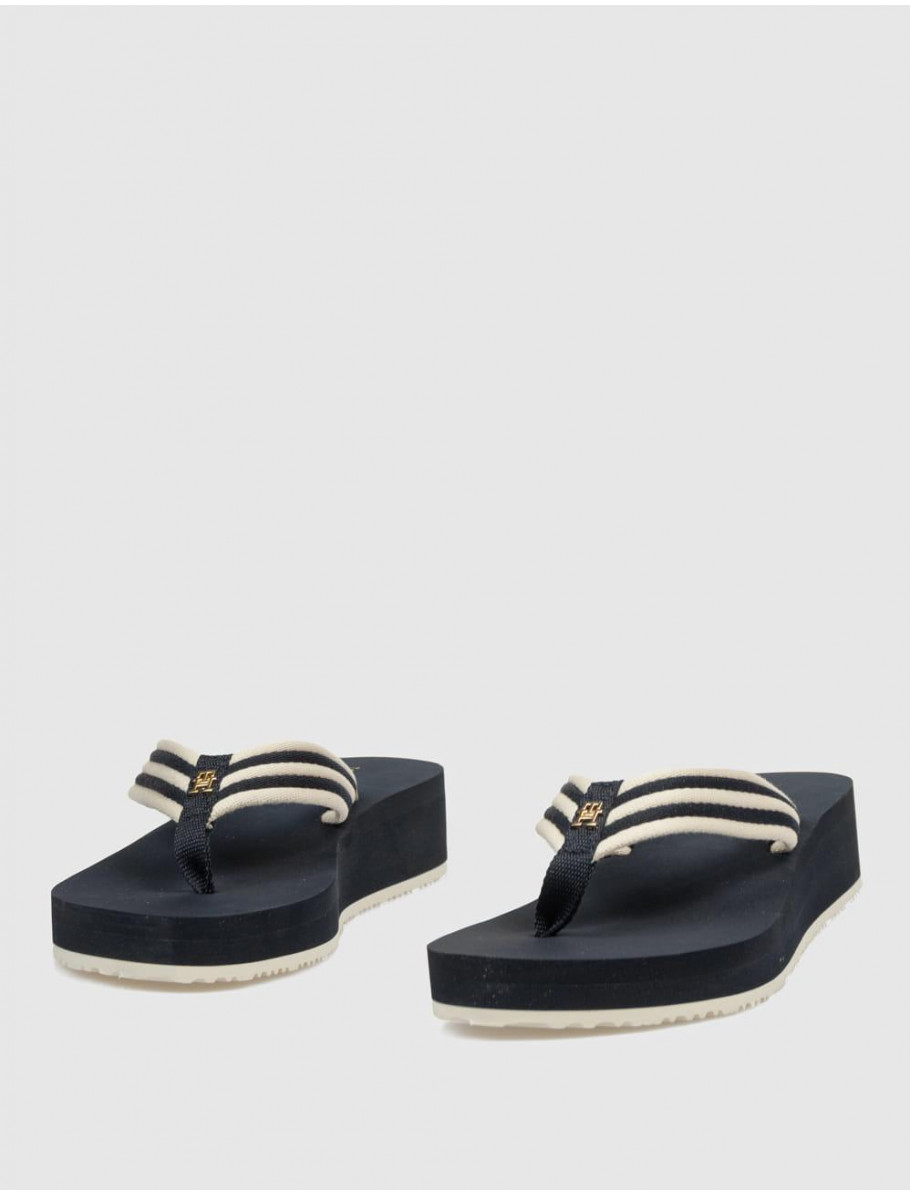 SANDALIA DE DEDO TOMMY HILFIGER TH STRIPE SUMMER SANDAL MARINO