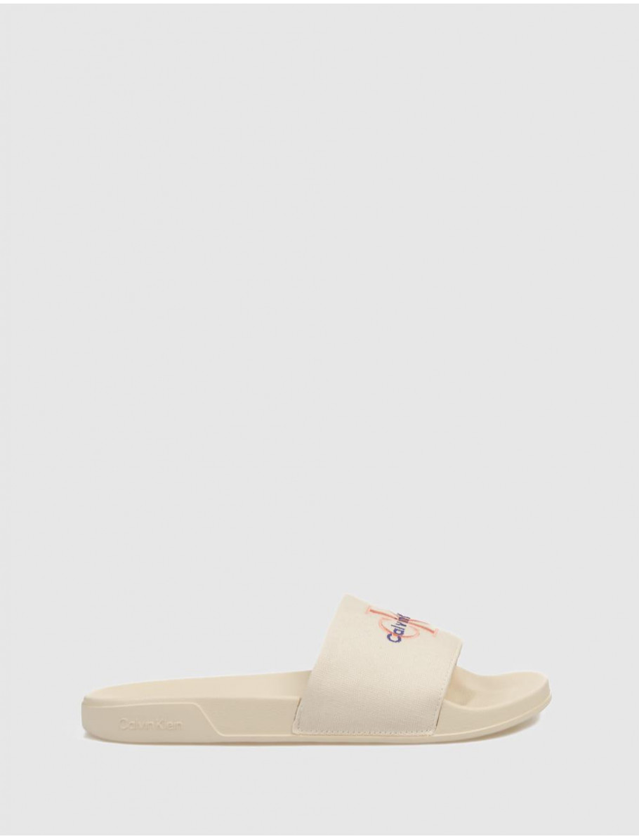 CHANCLA CALVIN KLEIN ESS SLIDE CV BEIG