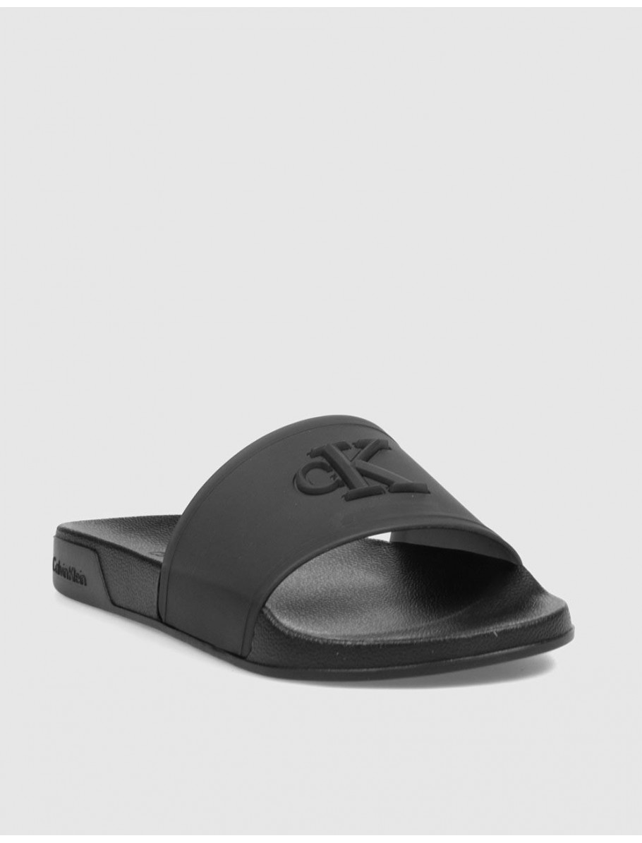 CHANCLA CALVIN KLEIN ESS SLIDE TPU NEGRO