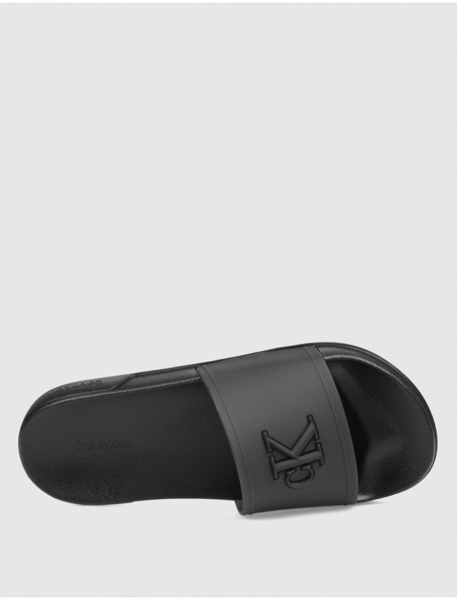 CHANCLA CALVIN KLEIN ESS SLIDE TPU NEGRO
