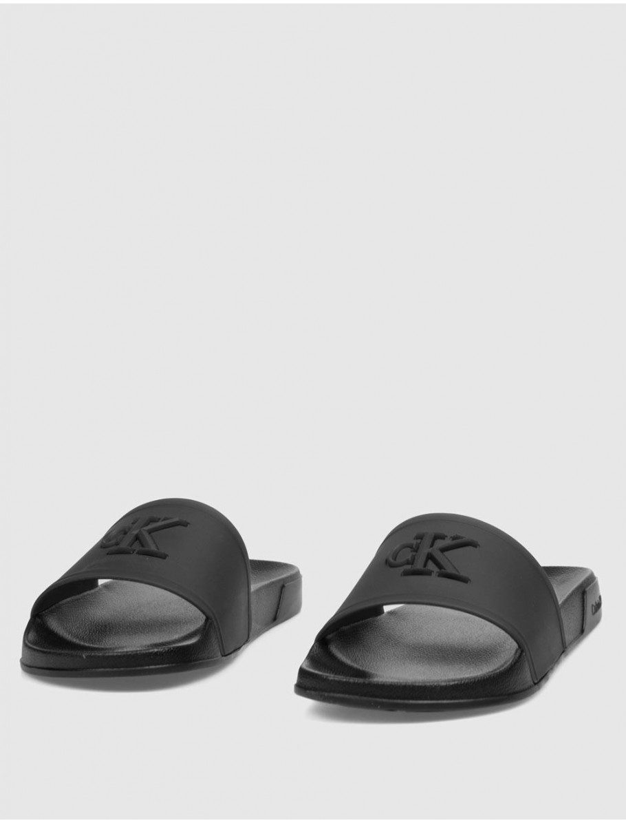 CHANCLA CALVIN KLEIN ESS SLIDE TPU NEGRO