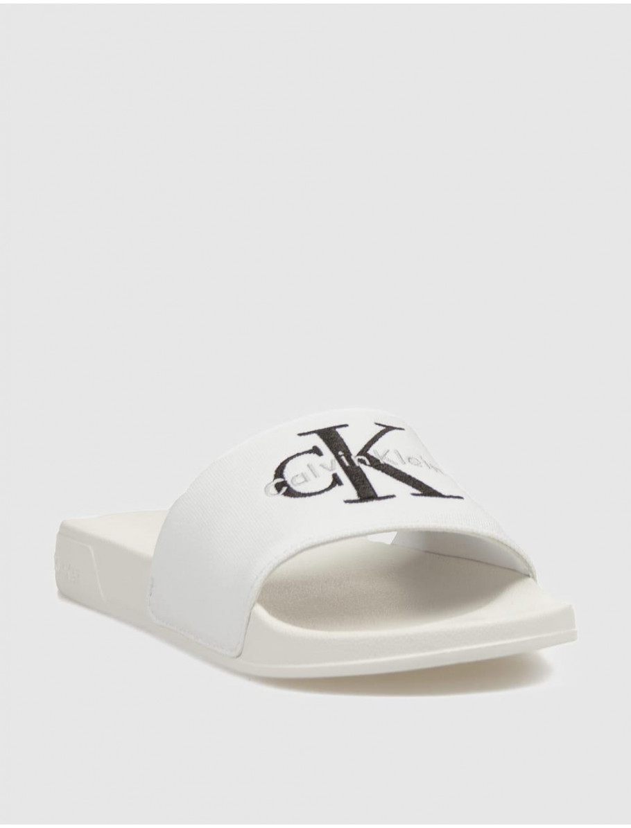 CHANCLA CALVIN KLEIN ESS SLIDE CV BLANCO
