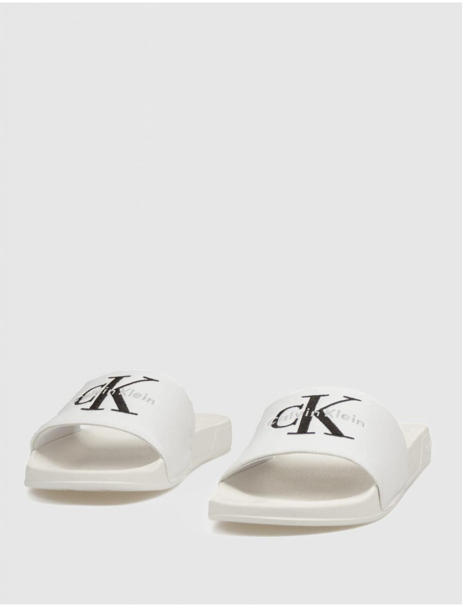CHANCLA CALVIN KLEIN ESS SLIDE CV BLANCO