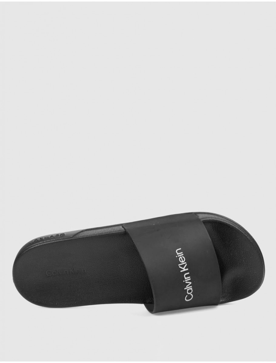 CHANCLA CALVIN KLEIN ESS SLIDE MONOBRAND CV NEGRO