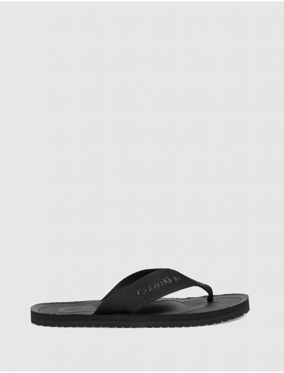 CHANCLA CALVIN KLEIN CITY THONG SLIDE NEGRO