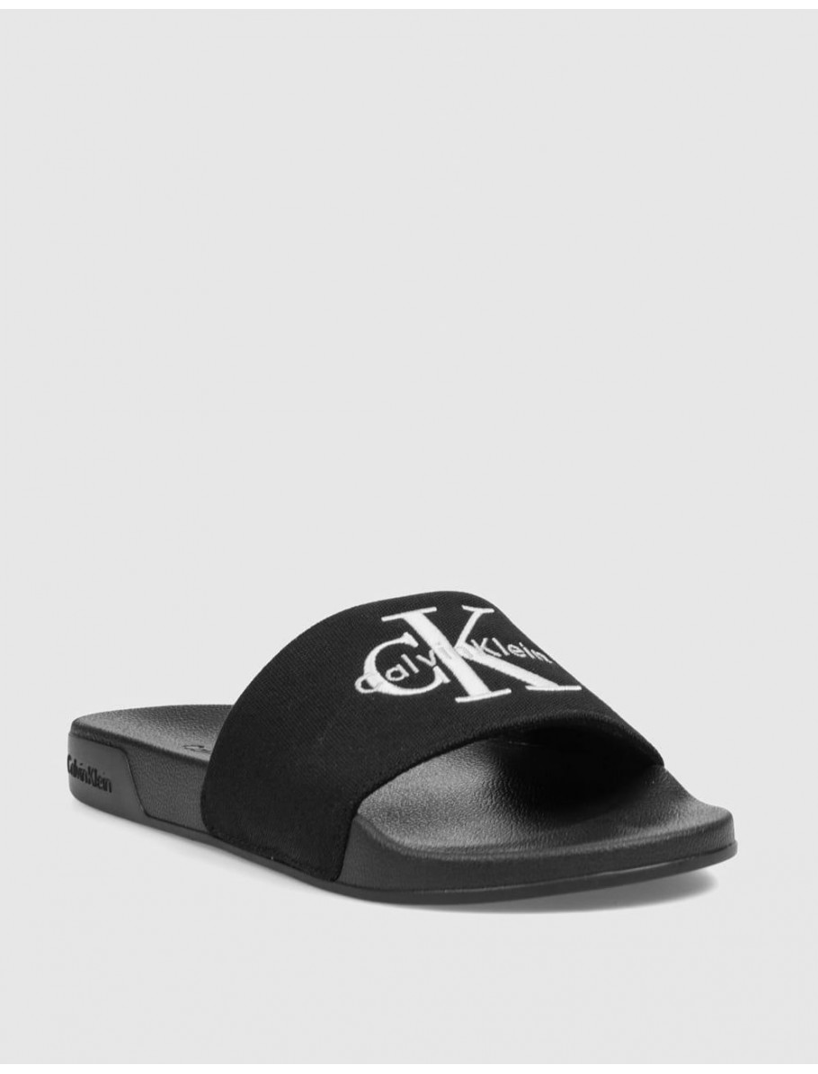 CHANCLA CALVIN KLEIN ESS SLIDE CV NEGRO