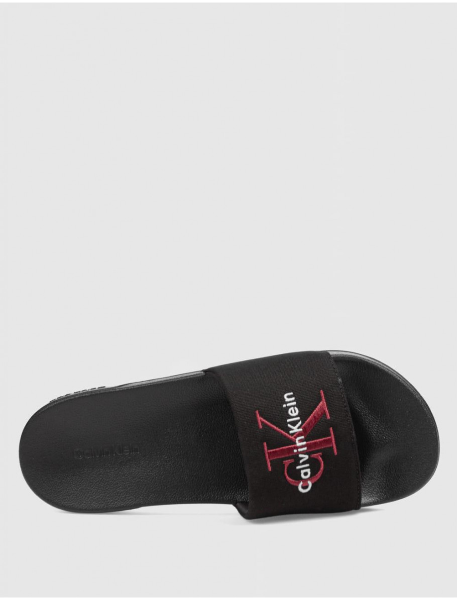 CHANCLA CALVIN KLEIN ESS SLIDE CV NEGRO
