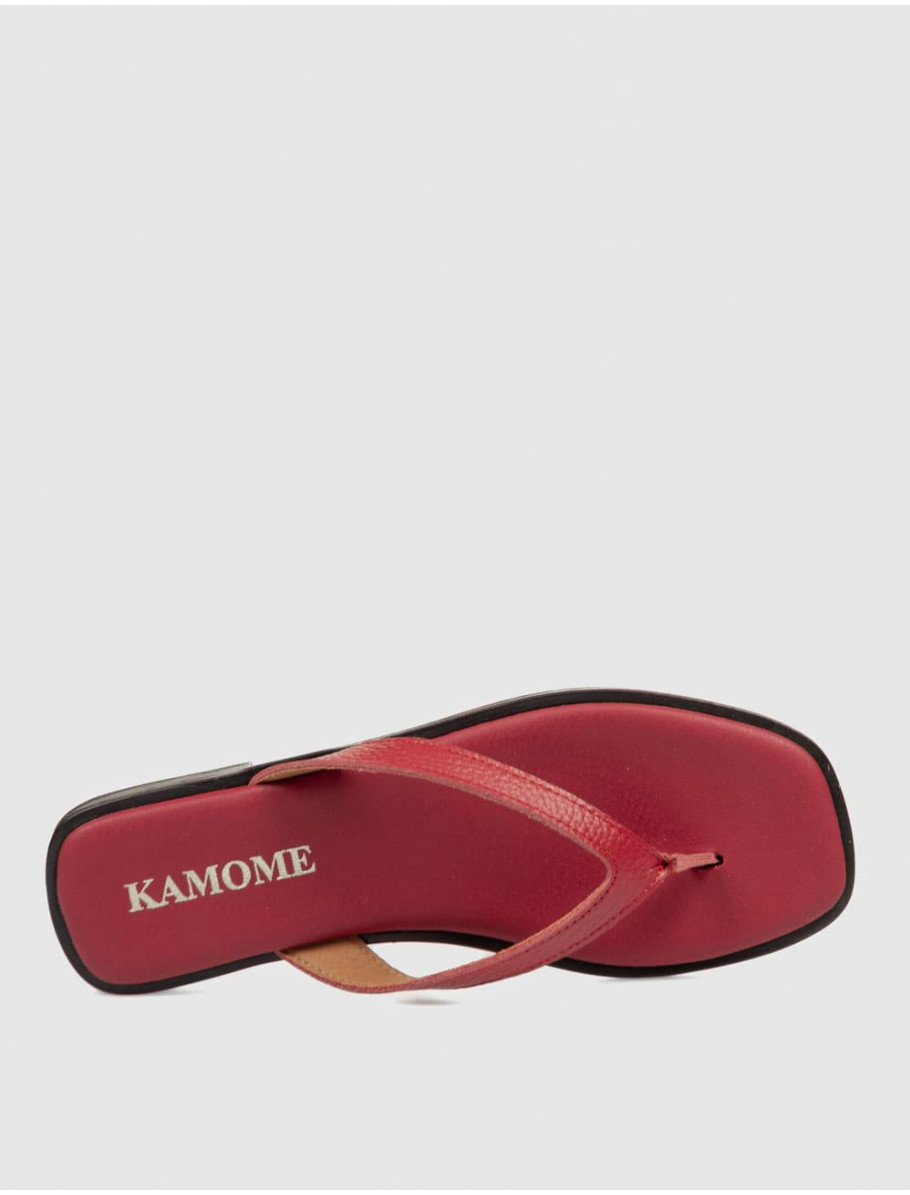 SANDALIA DE DEDO KAMOME NIJA ROJO