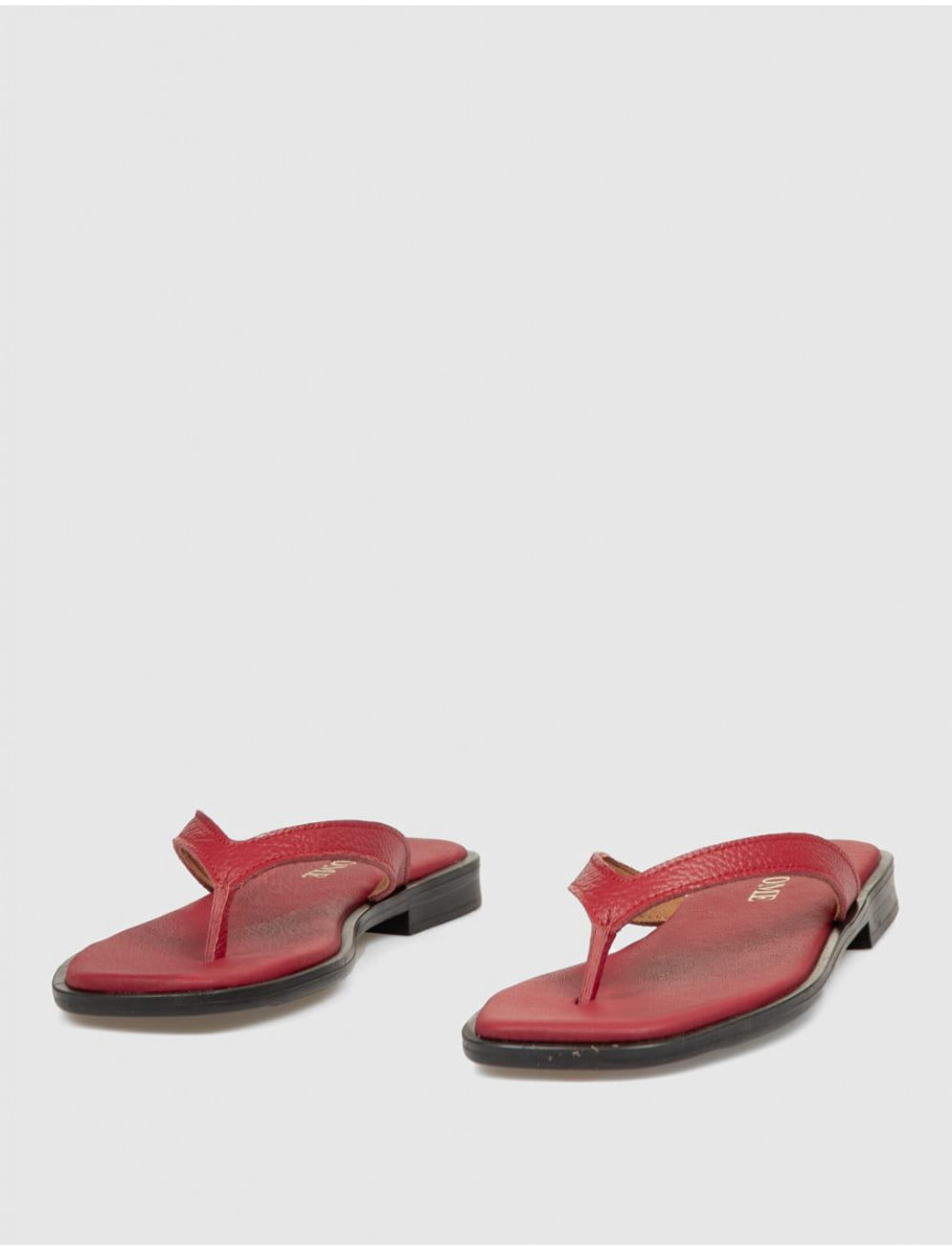 SANDALIA DE DEDO KAMOME NIJA ROJO
