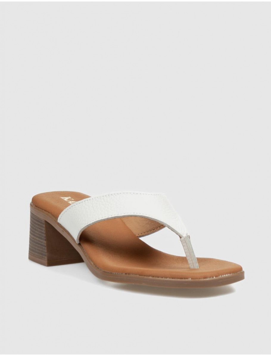 SANDALIA DE DEDO KAMOME BAKI BLANCO