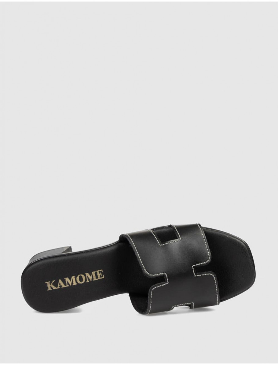 SANDALIA KAMOME INDA NEGRO