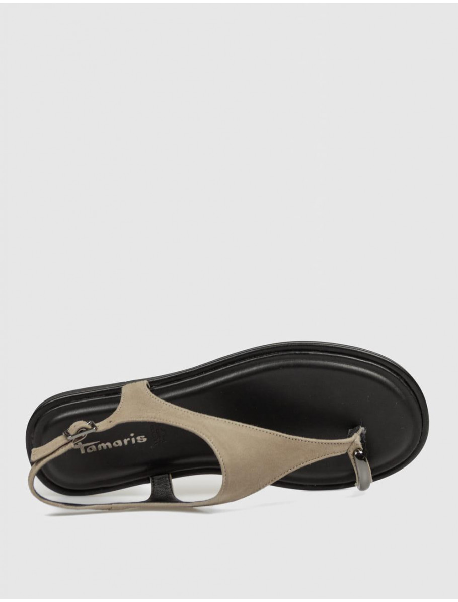 SANDALIA DE DEDO TAMARIS 28142 46 TAUPE