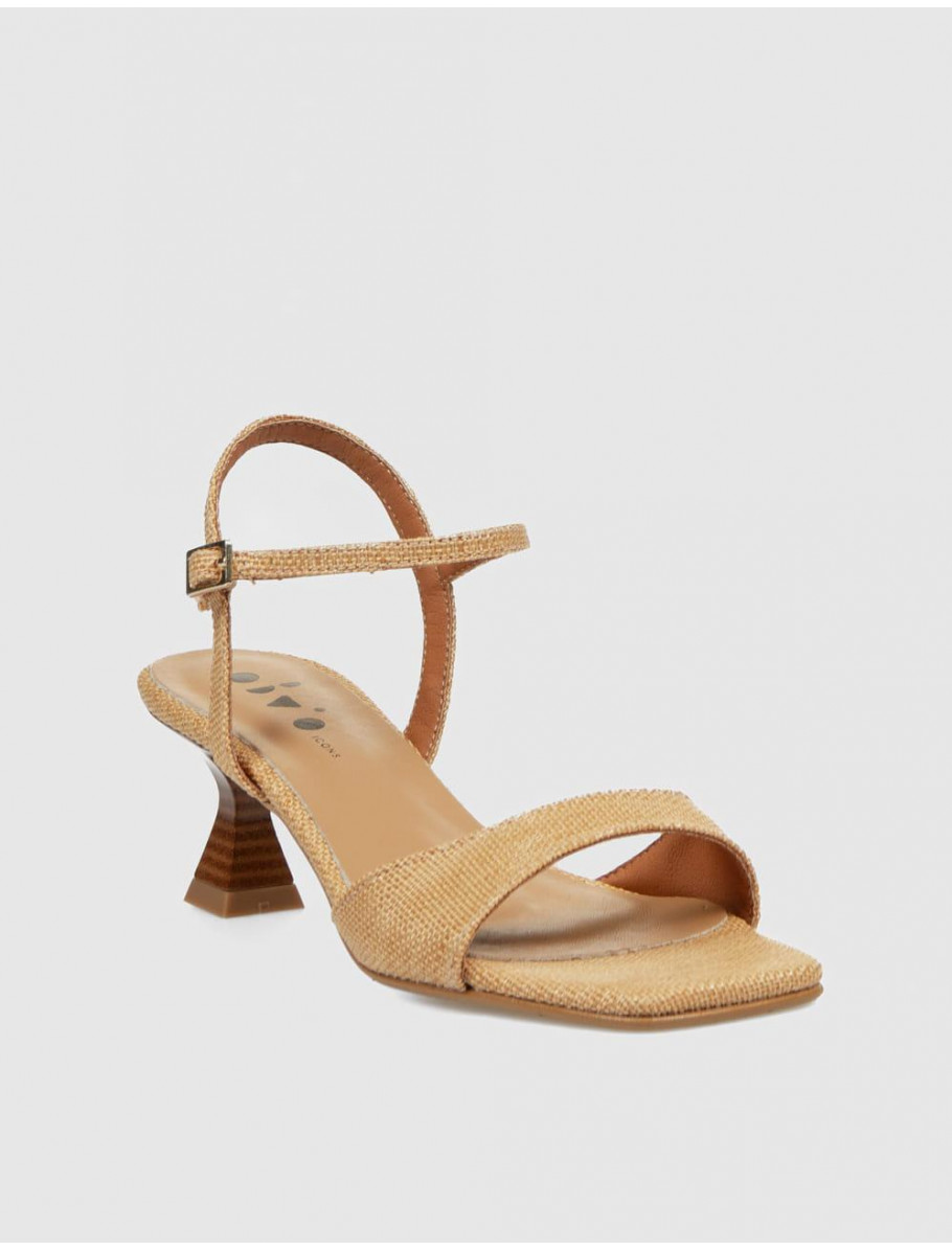 SANDALIA OBVIO SHOES DINA NATURAL