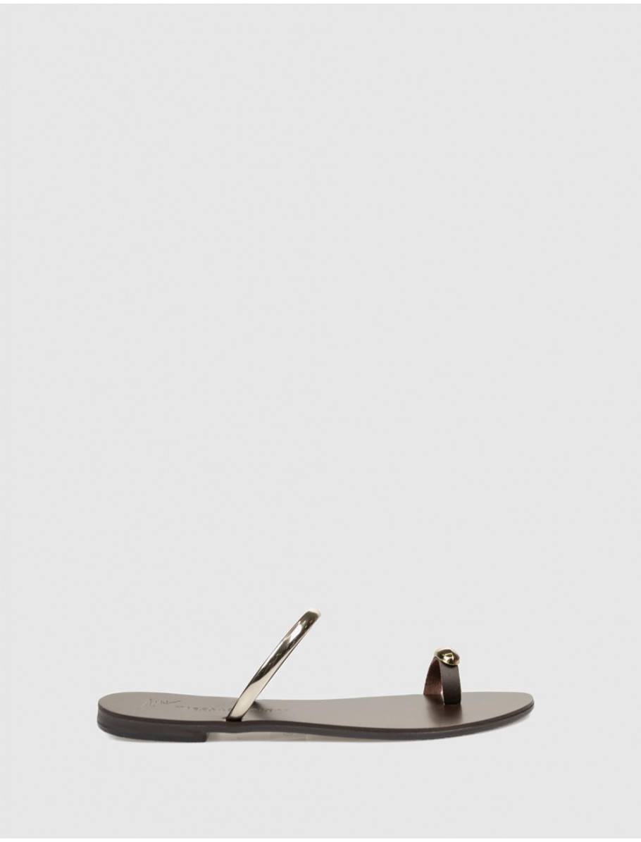 SANDALIA DE DEDO NICOLAS LAINAS 313 LT ORO