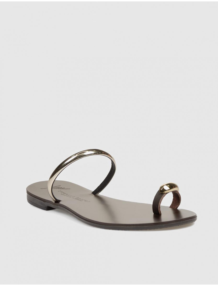 SANDALIA DE DEDO NICOLAS LAINAS 313 LT ORO