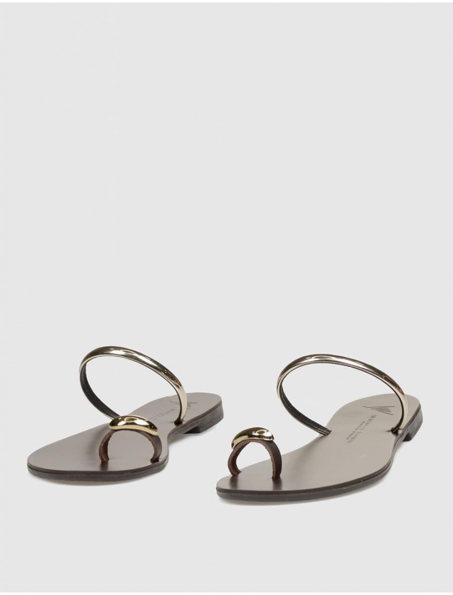 SANDALIA DE DEDO NICOLAS LAINAS 313 LT ORO
