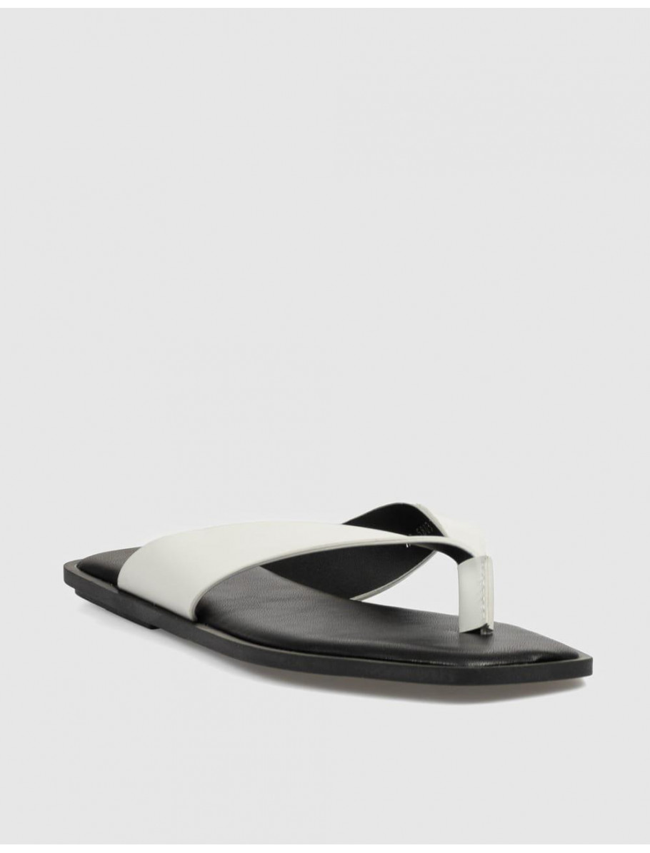 SANDALIA DE DEDO KAMOME TRENDS ROMAN BLANCO