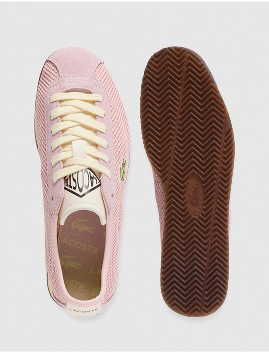 ZAPATILLA LACOSTE CLUB LOW ROSA