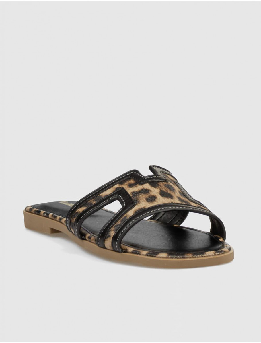 SANDALIA KAMOME TRENDS DINA LEOPARDO