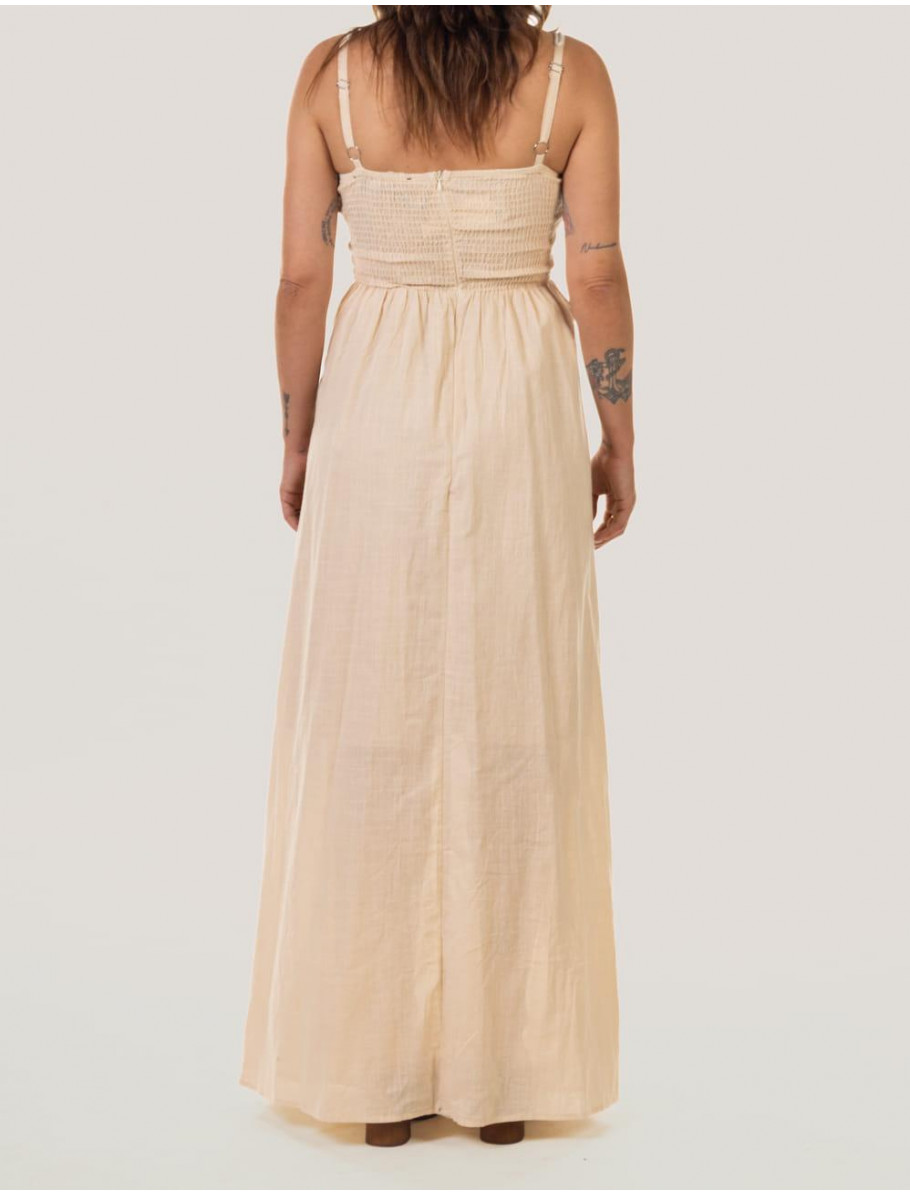 VESTIDO OBVIO LORO BEIG