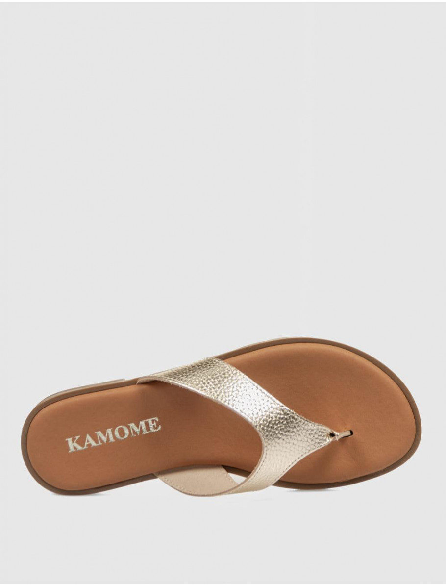 SANDALIA DE DEDO KAMOME BOADA PLATINO